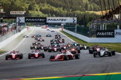 Spa (BEL), JUL 27-30 2022 - Round 7 of Formula Regional European Championship by Alpine 2022 at circuit Spa Francorchamps Belgium. Start photo race 1. © 2022 Co van der Gragt / Dutch Photo Agency.